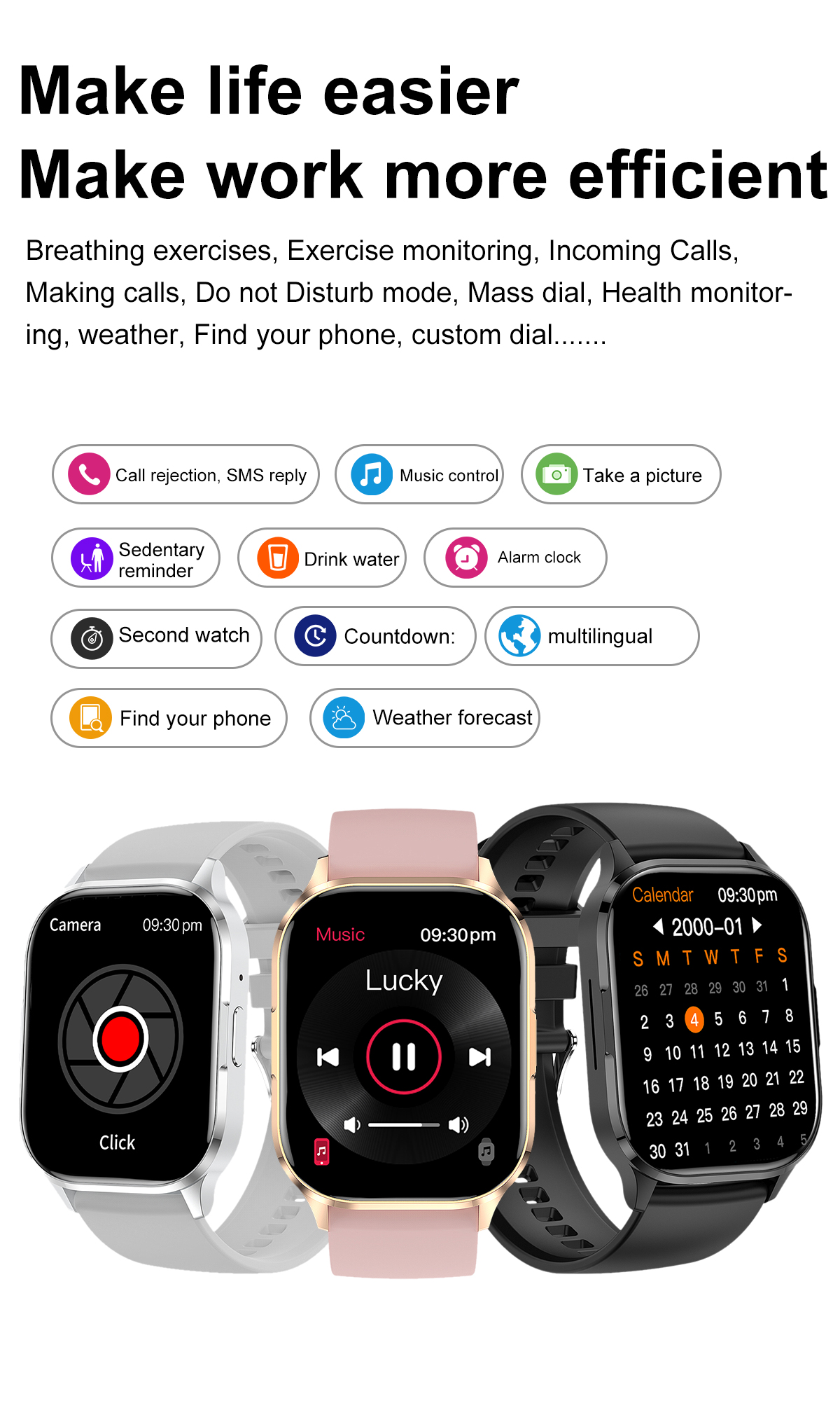 Fitness Tracker Sport Smart Watch HK21 PeakSmart NFC BT Calling Health Blood Pressure Smartwatches Wholesale OEM