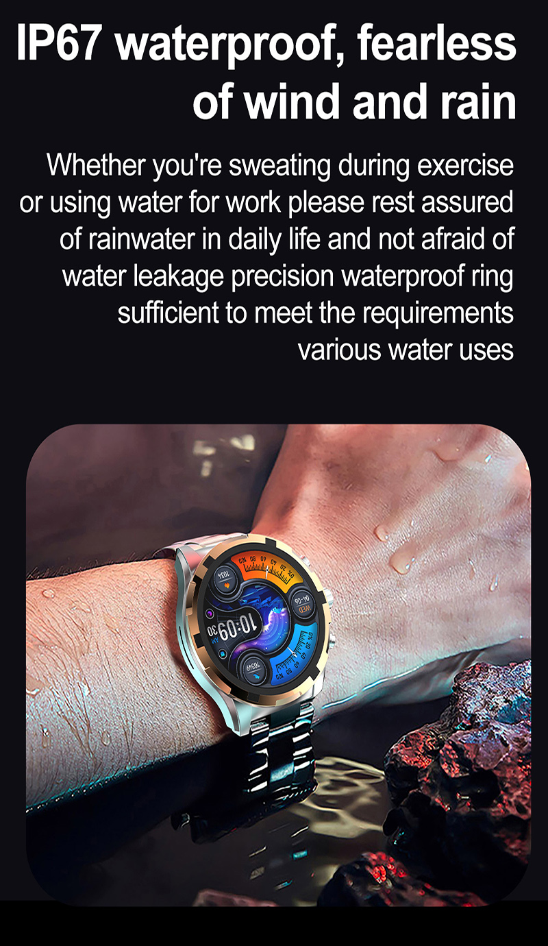 Sport Smartwatch 1.43”Amoled Fitness Tracker Healthcare Bluetooth Smart Watch