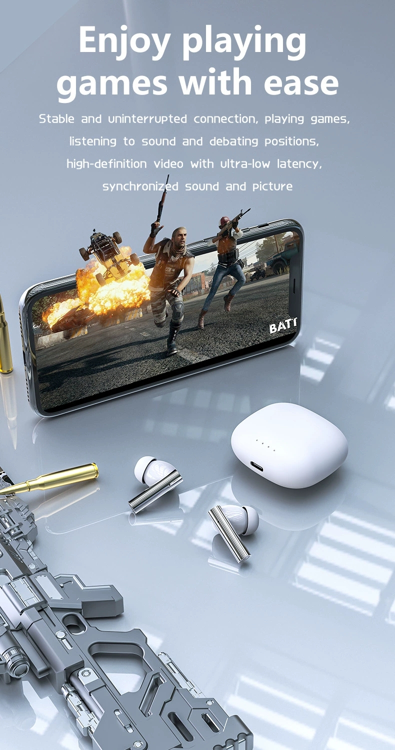 Wireless Earphones BT5.3 HiFi Stereo In-Ear Earbuds Bluetooth Headphones with Long Battery Life & Touch Control