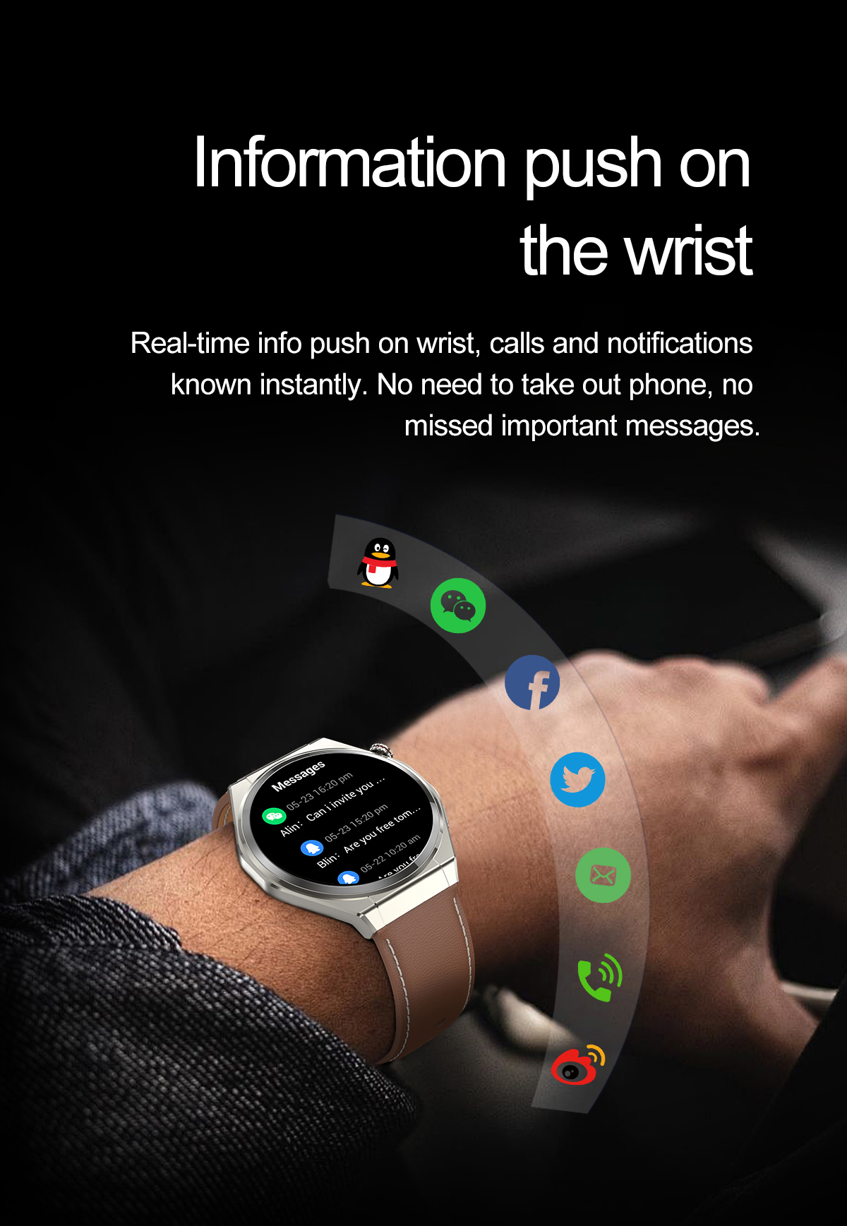 BT5.3 Fitness Tracker Smart Watch NFC AMOLED Make Call & Answer Watch Wholesale