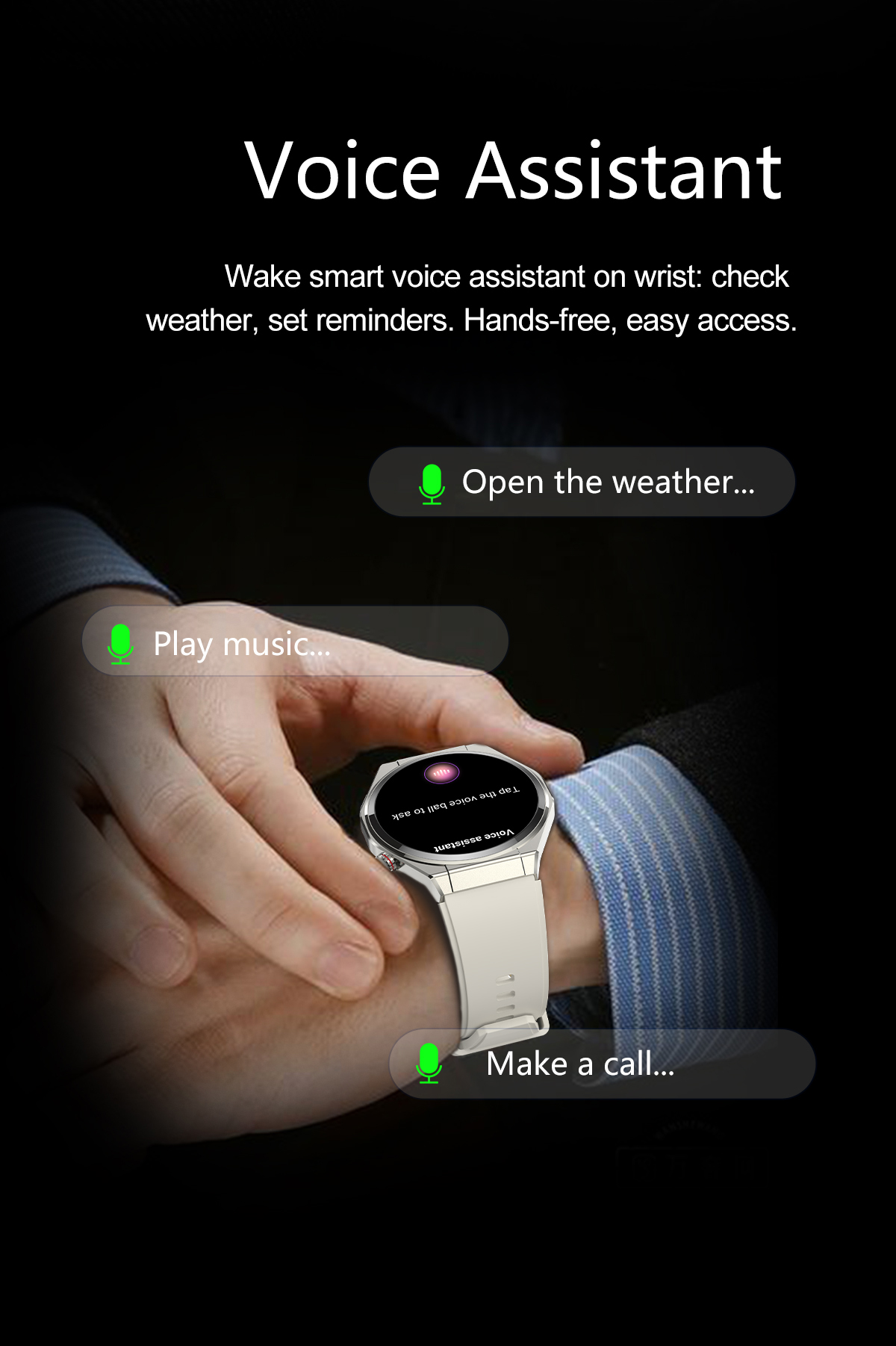 BT5.3 Fitness Tracker Smart Watch NFC AMOLED Make Call & Answer Watch Wholesale