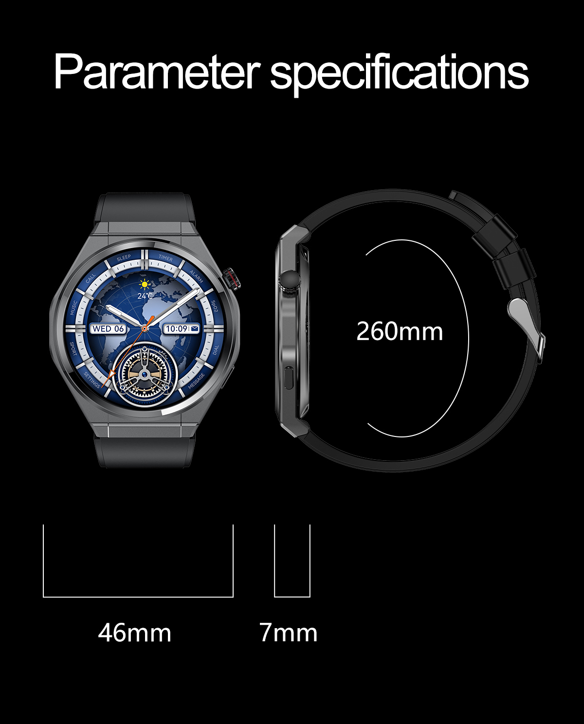 BT5.3 Fitness Tracker Smart Watch NFC AMOLED Make Call & Answer Watch Wholesale