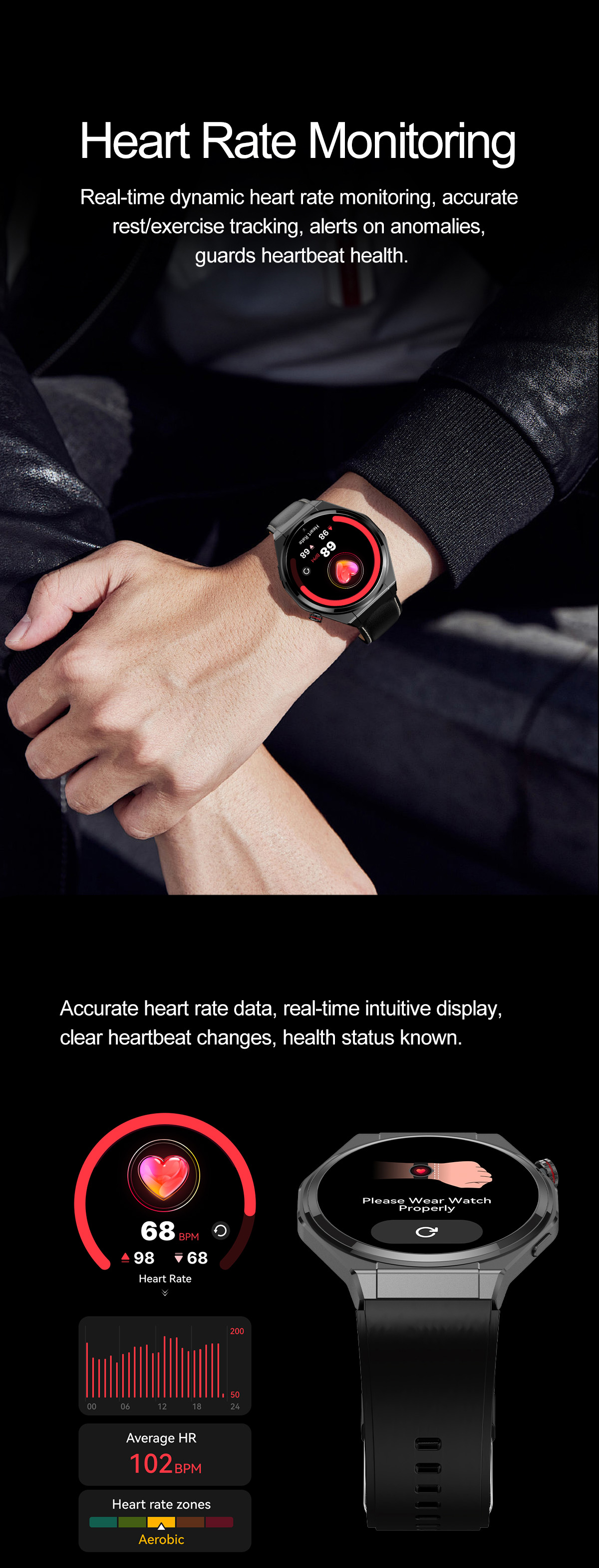 BT5.3 Fitness Tracker Smart Watch NFC AMOLED Make Call & Answer Watch Wholesale