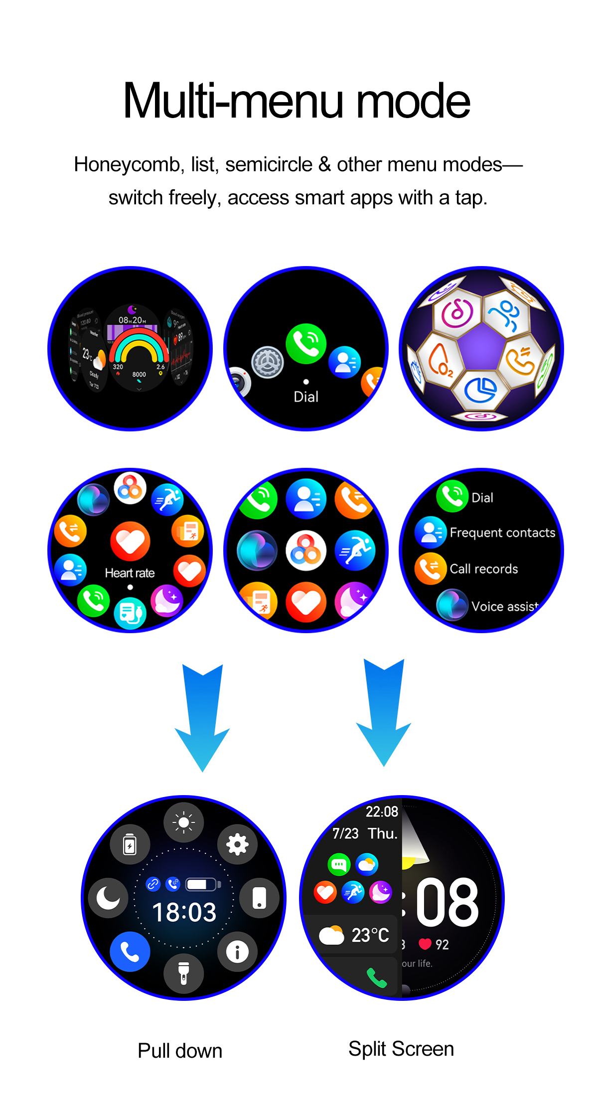 PeakSmart OEM&ODM Smart Watch Sport Fitness Tracker Healthcare Monitor AMOLED 1.43" NFC