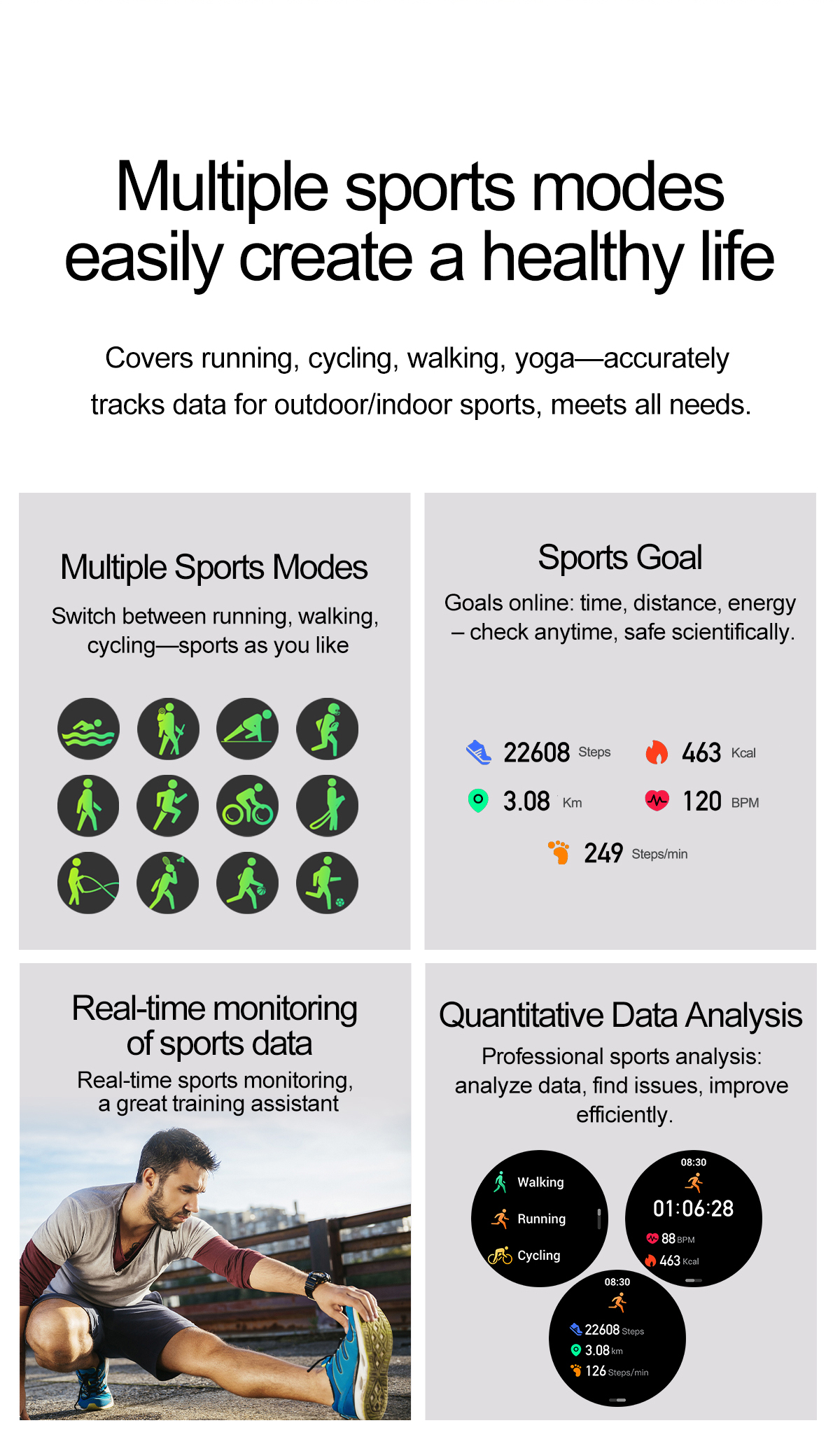 PeakSmart OEM&ODM Smart Watch Sport Fitness Tracker Healthcare Monitor AMOLED 1.43" NFC