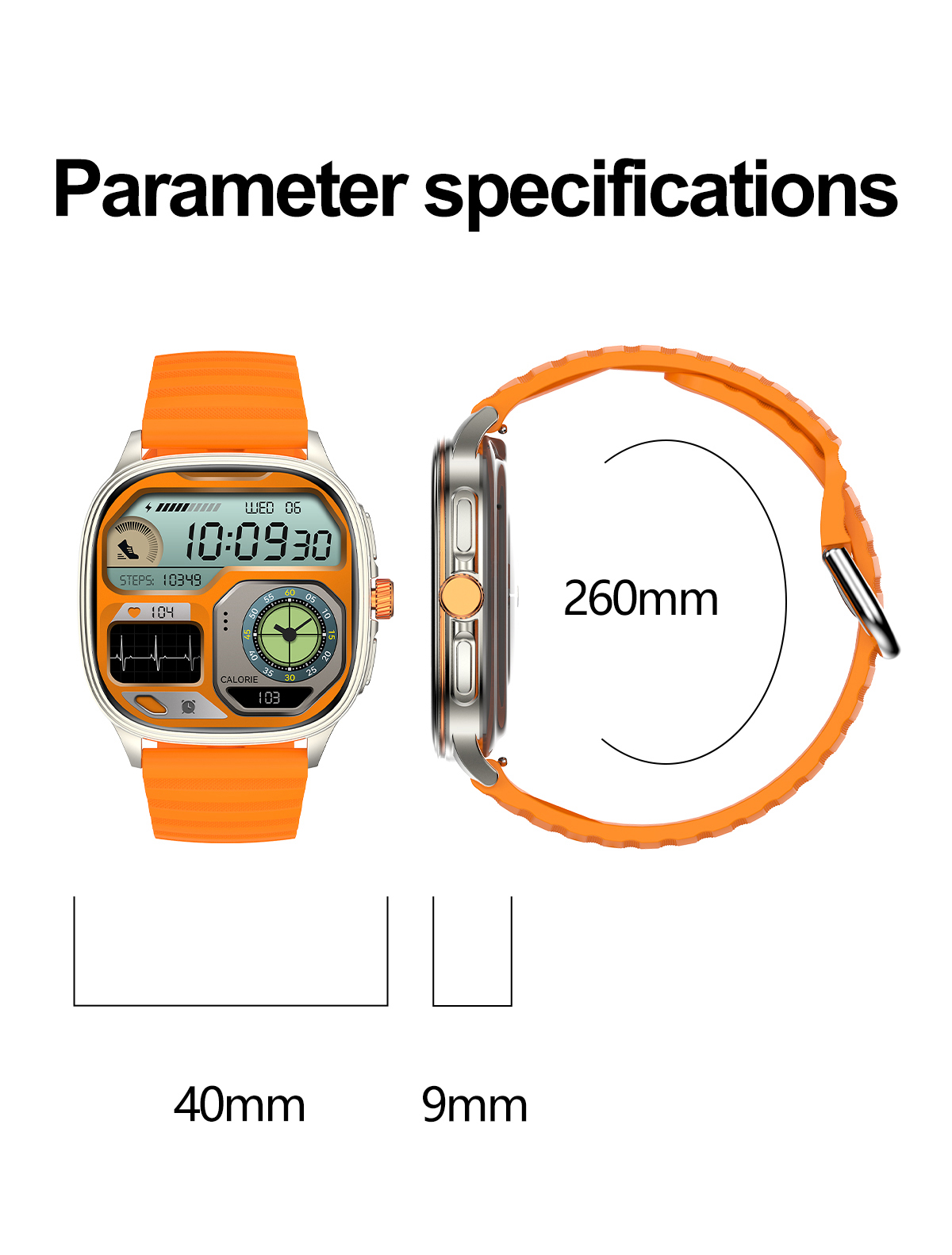 AMOLED Smart Watch 1.73” Slim Design Oxygen Sleep Monitor Healthcare Fitness Tracker BT Call Business Watch NFC