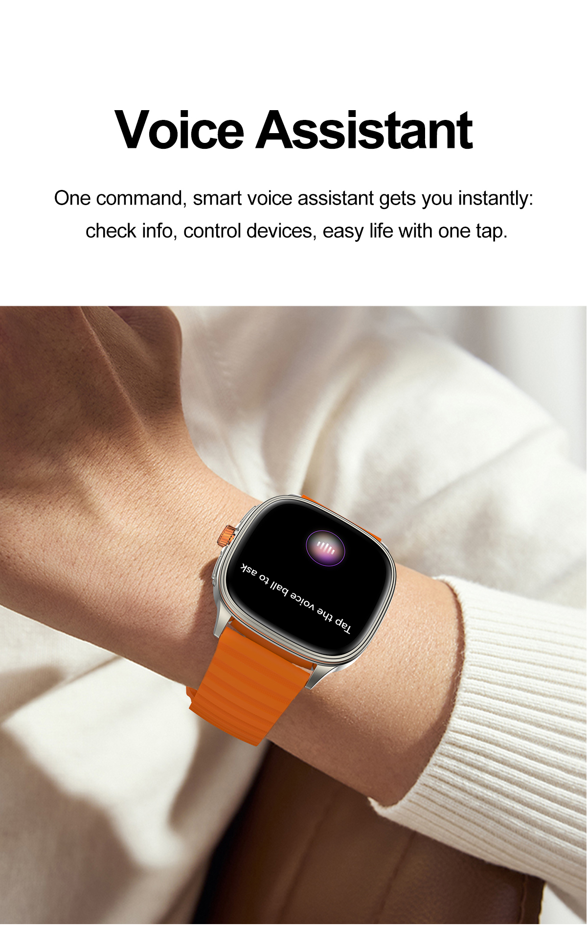 AMOLED Smart Watch 1.73” Slim Design Oxygen Sleep Monitor Healthcare Fitness Tracker BT Call Business Watch NFC