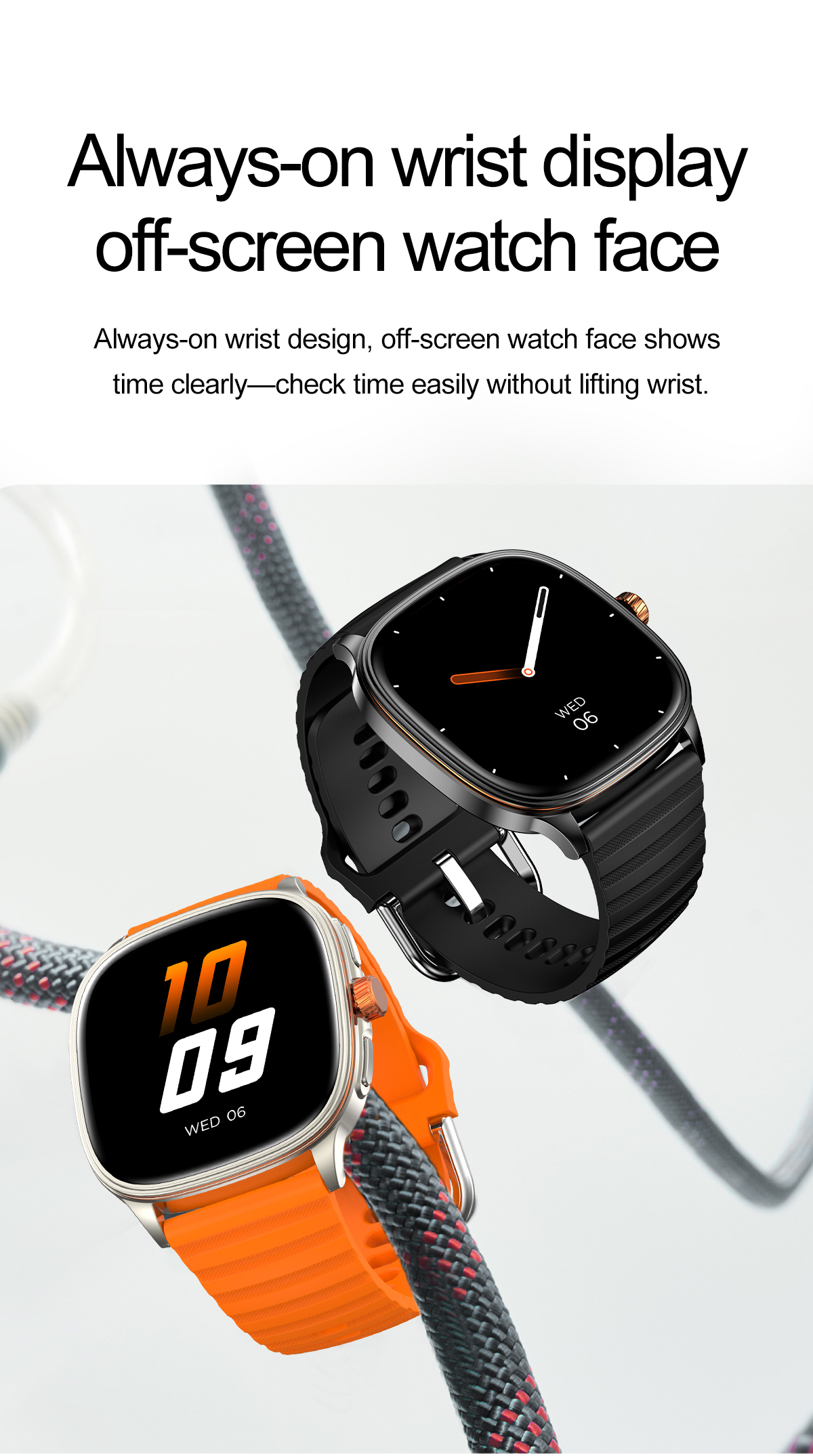 AMOLED Smart Watch 1.73” Slim Design Oxygen Sleep Monitor Healthcare Fitness Tracker BT Call Business Watch NFC