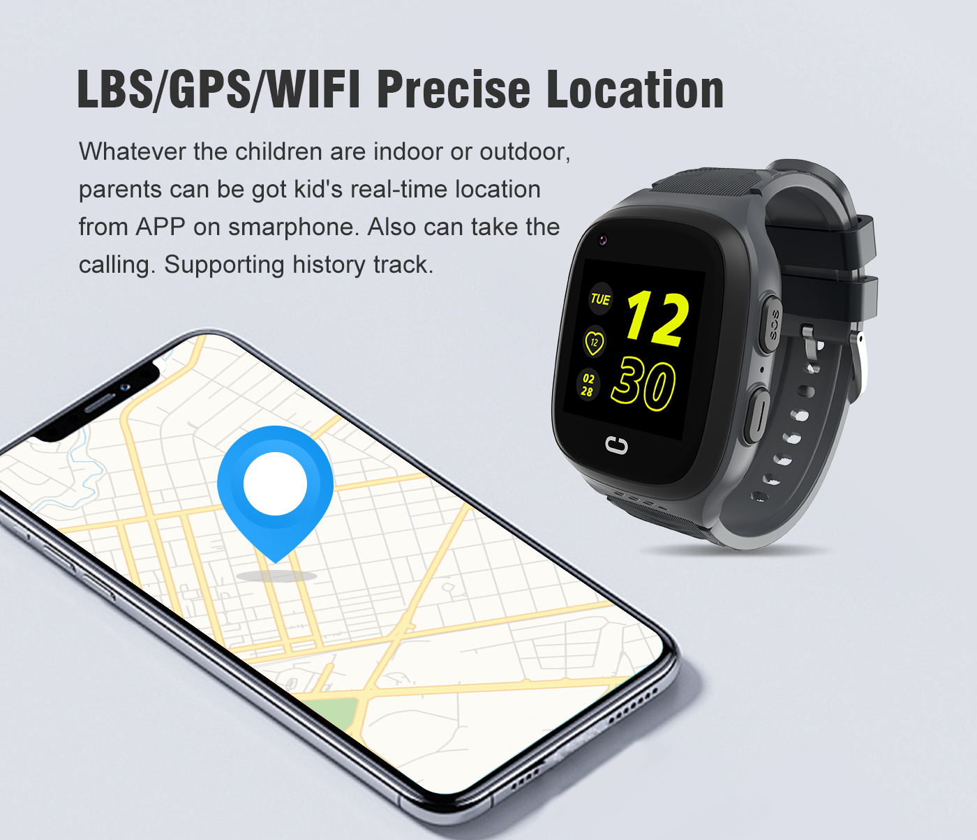 4G Kids Smart Watch GPS Tracker with Sim Card Slot IP67 Waterproof Children Phone Watch Global Version