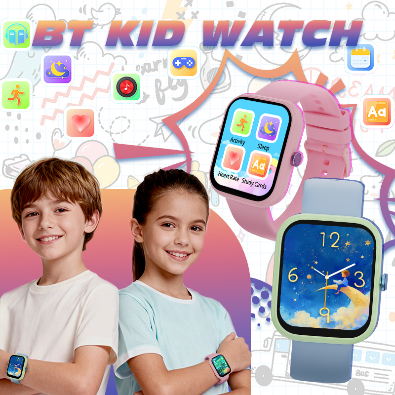 Bluetooth Kid Smart Watch BT Call 1.83” Class Mode Sleeping Monitor for Boy and Girl