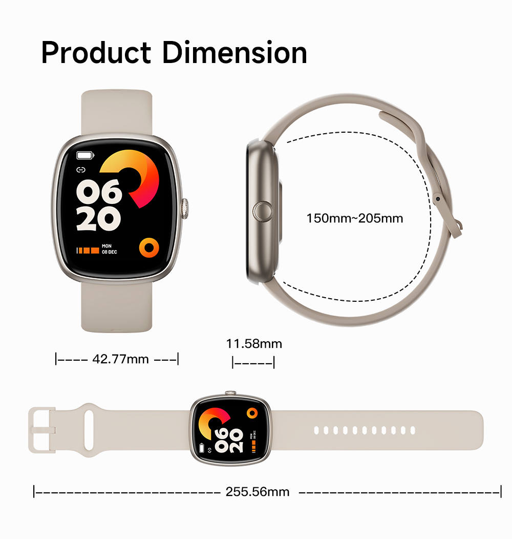 PeakSmart Fitness Tracker Sleeping Monitor 3D UI Display Sport Smartwatch Healthcare