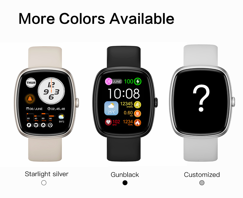 PeakSmart Fitness Tracker Sleeping Monitor 3D UI Display Sport Smartwatch Healthcare