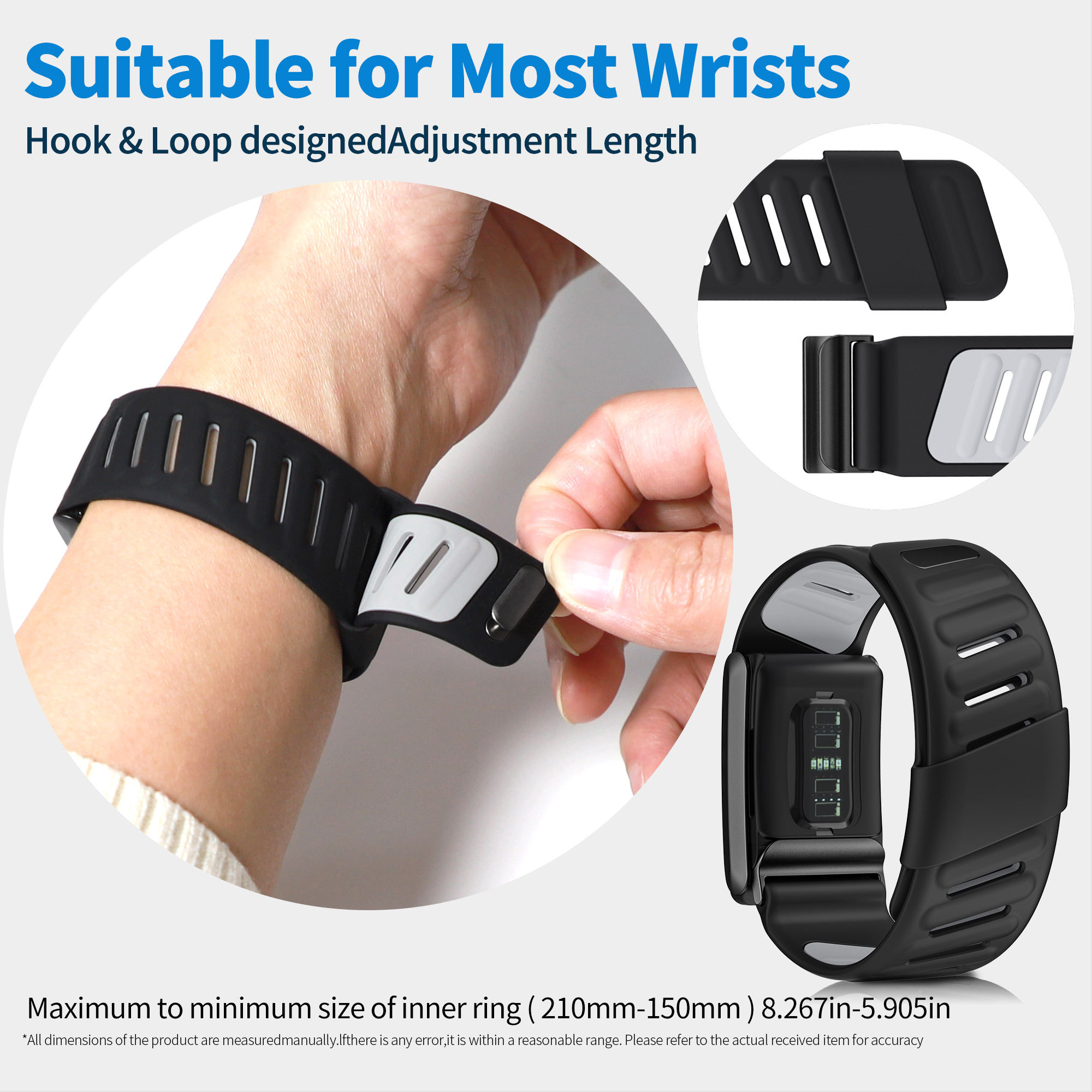 Whoop 5.0 Silicone SportFlex Replacement Band Compatible with WHOOP 5.0 MG Life Waterproof & Sweatproof Strap