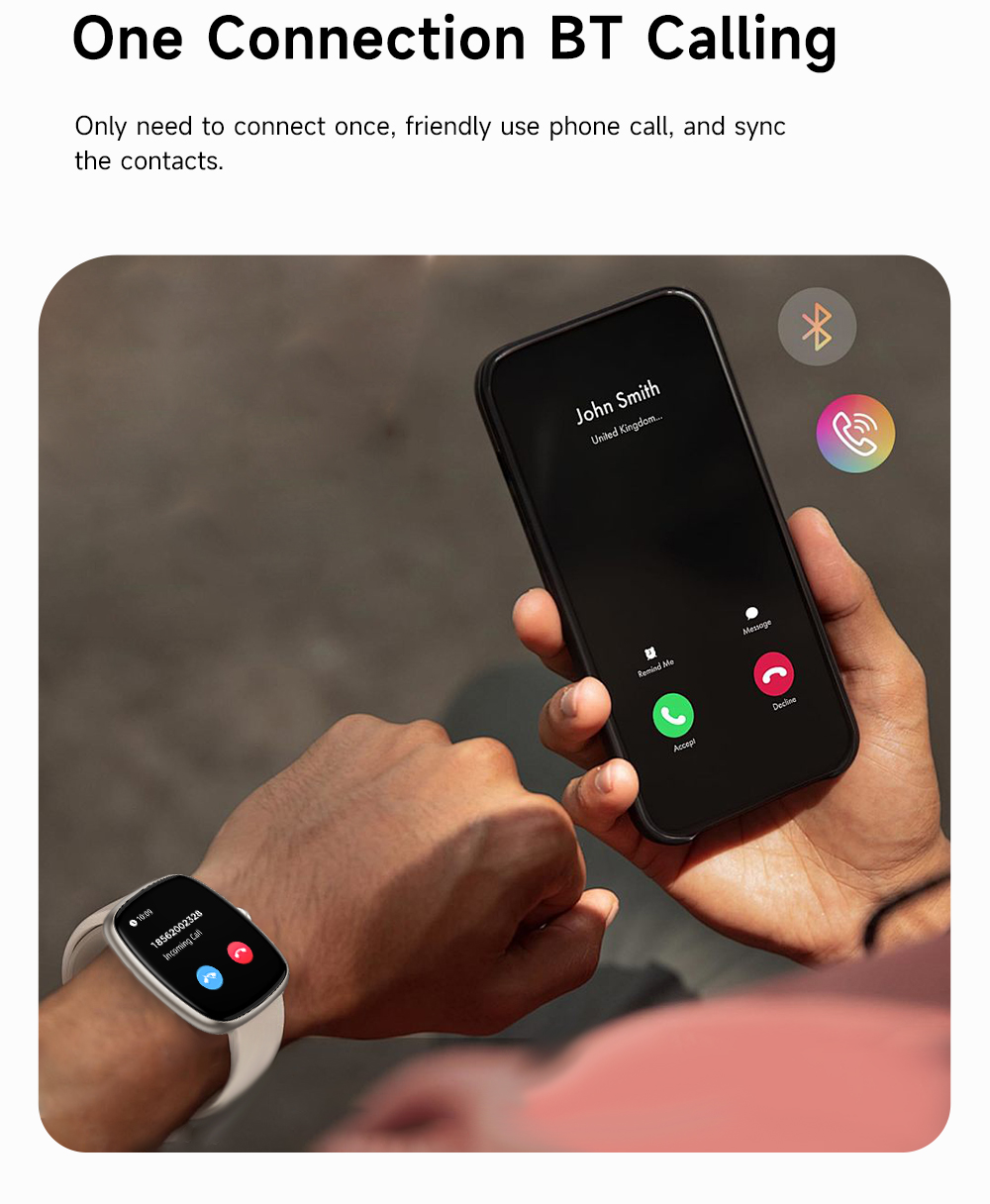 PeakSmart Fitness Tracker Sleeping Monitor 3D UI Display Sport Smartwatch Healthcare