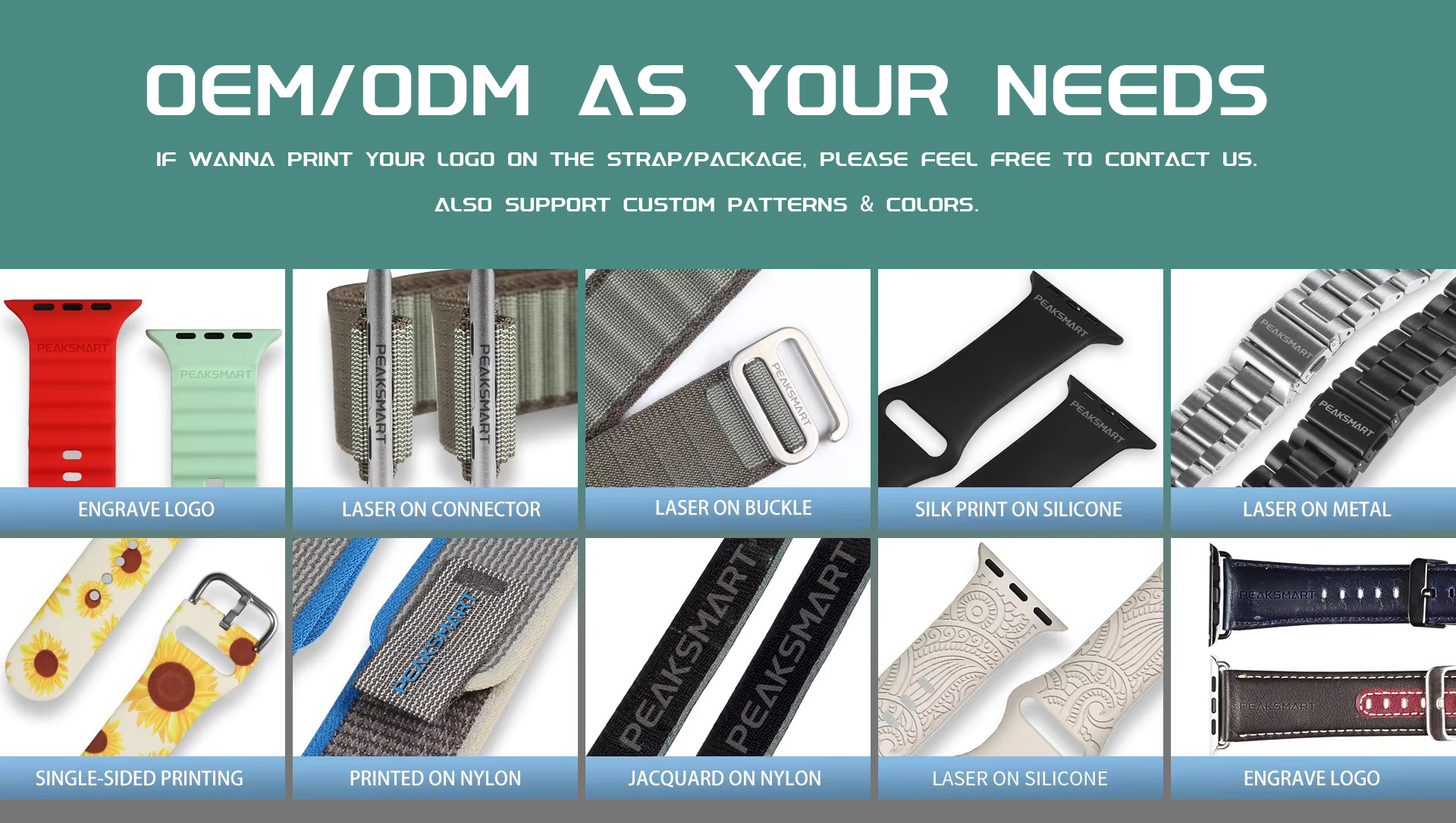 Nylon Watch Strap for Apple iWatch 46MM 49MM 42MM 45MM Customized Buckle Watch Band