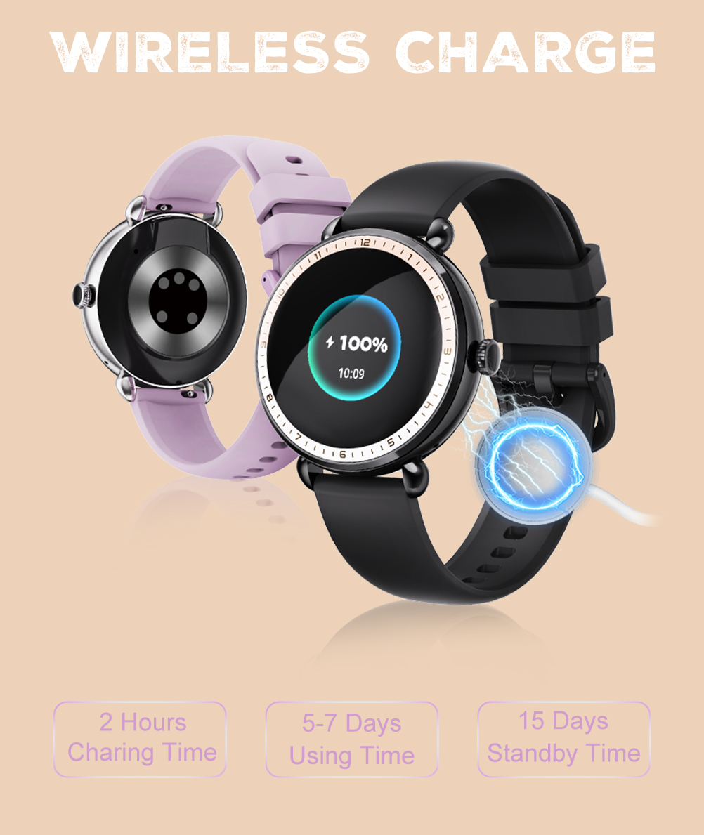 3D AMOLED Fitness Tracker Sport Watch Bracelet Ladies Luxury GPS Watch