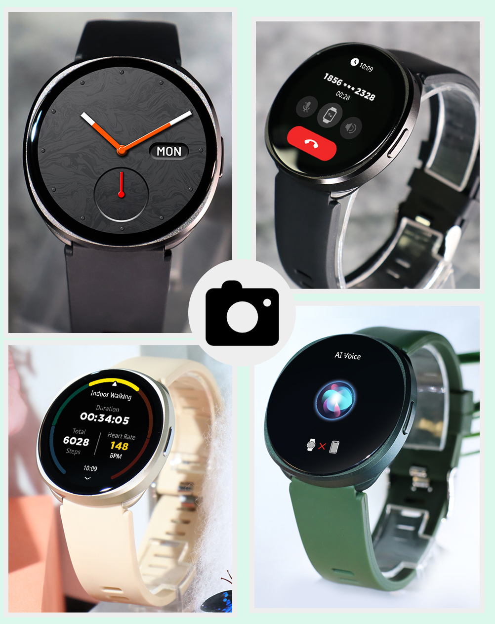 100+ Sport Bluetooth Calling Fitness Smart Watch with Heart Rate Sleep Monitor Bracelet for Men Women